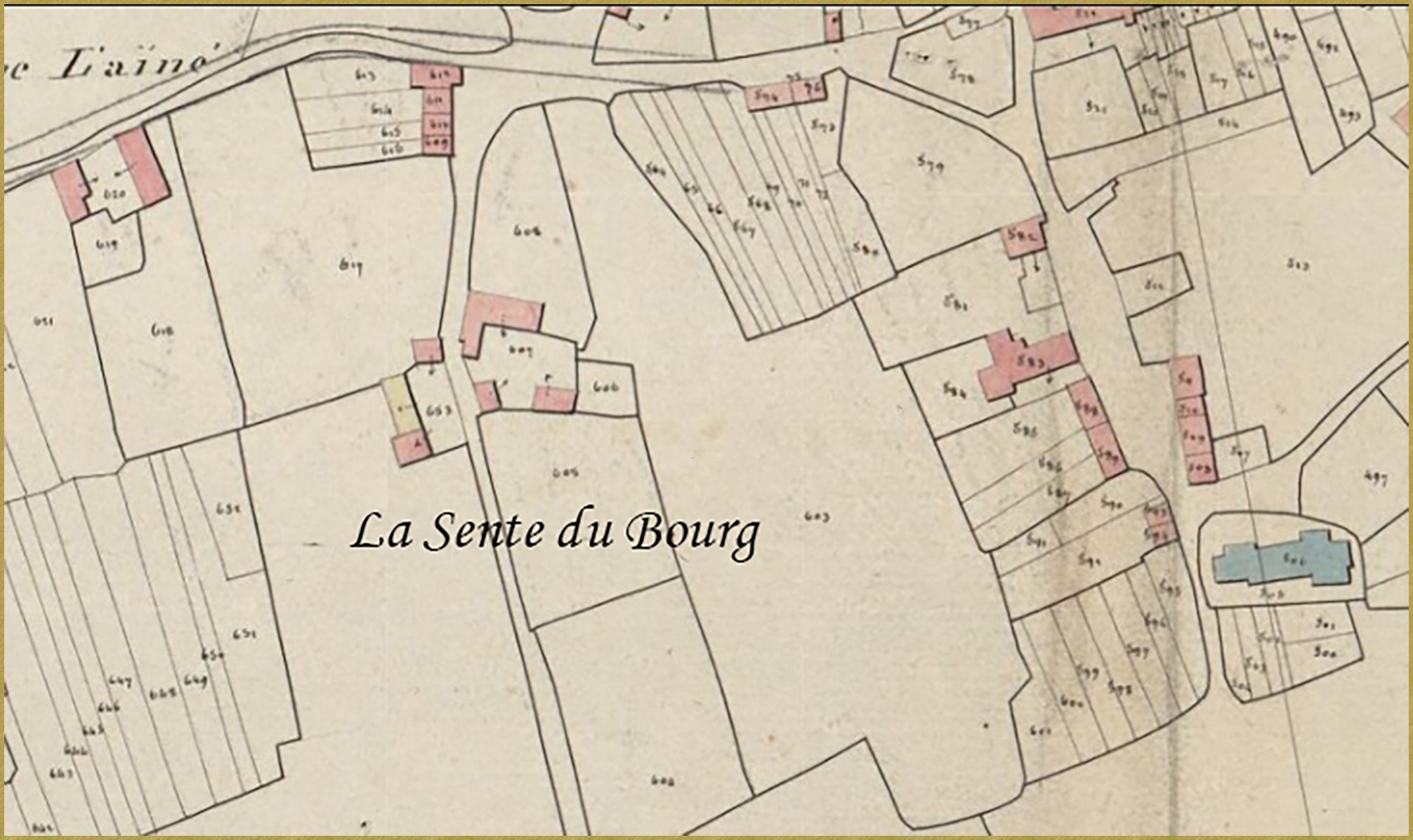 Cadastre de la Sente du Bourg 